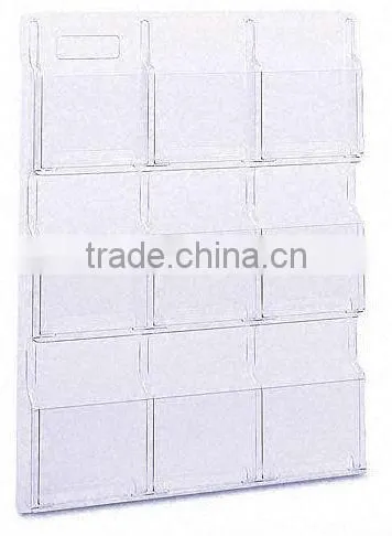 acrylic wall literature display stands
