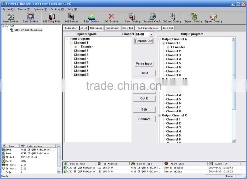 SC-4154 dvb ip qam modulator