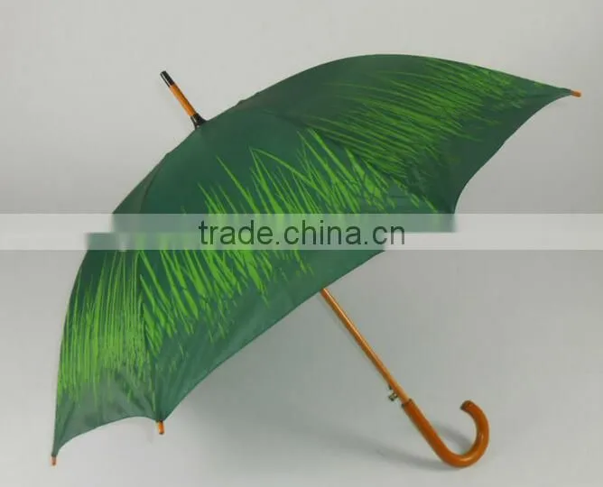23 inches wooden handle umbrella for plants
