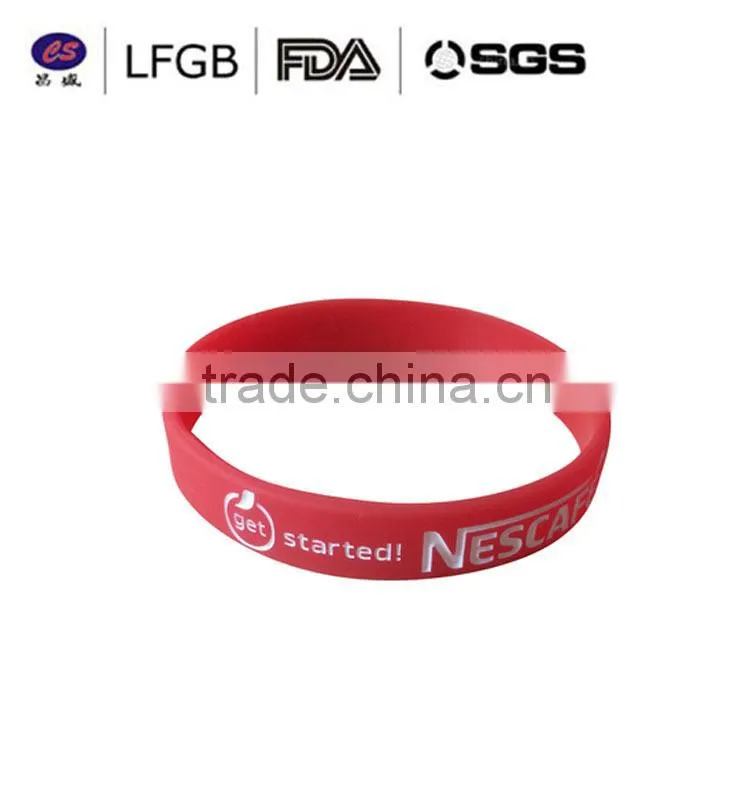 High quality Promotional patented silicone wristband silicone bracelet with cheap price