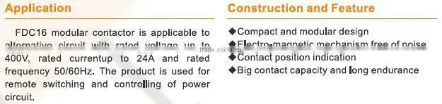 Modular contactor FDC16