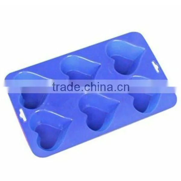 2012 hot selling silicone heart shape cake mould