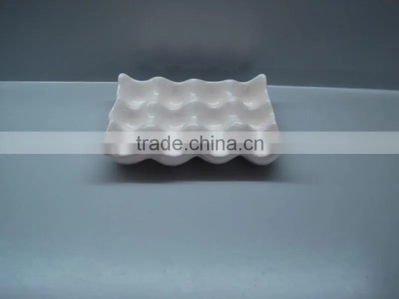 Hot sell 12pcs Ceramic Egg Tray