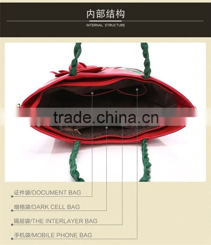 Big Tote Floral Embroidery Sling Bags New Style Ladies Handbags