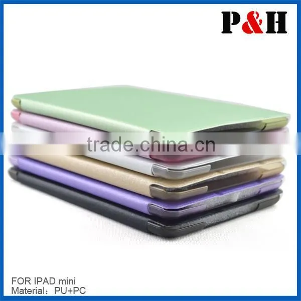 Leather cover case for ipad mini case