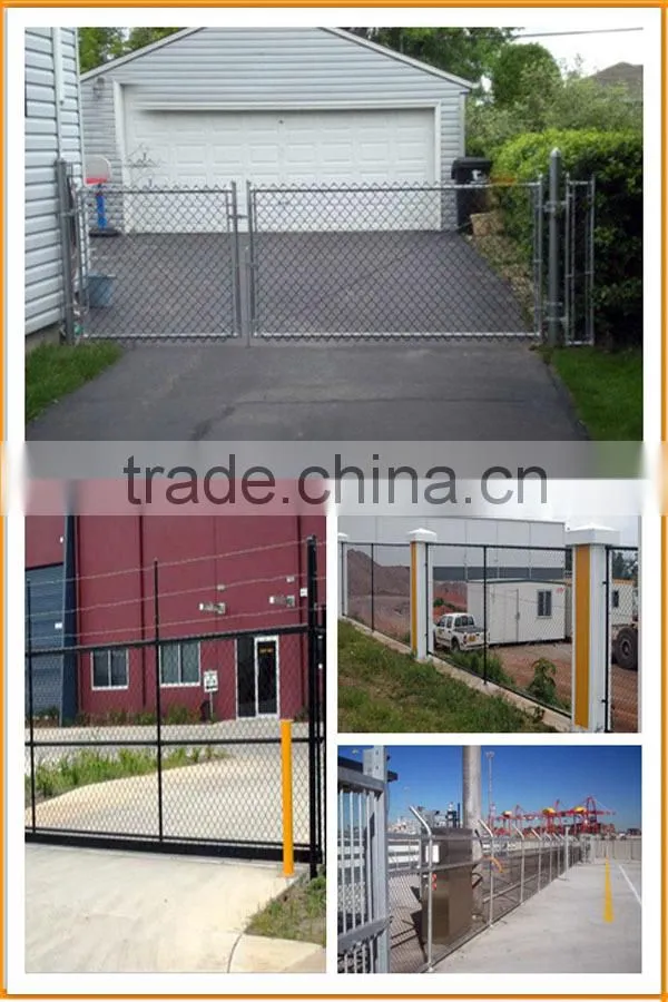 High quality galvanized chain link gate design and chain link fence closer