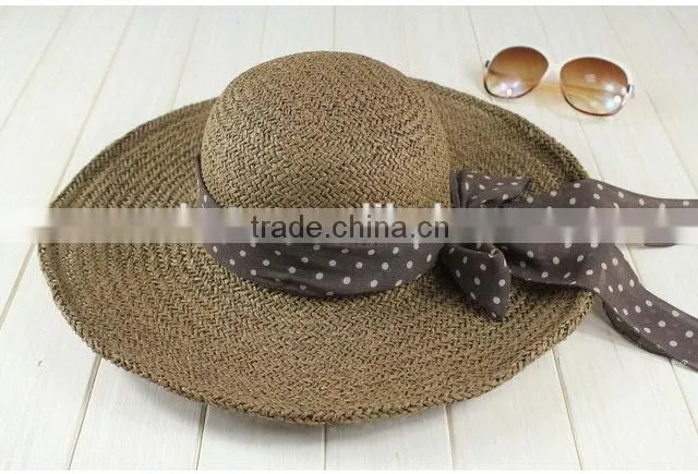 Top grade latest ladies straw beach floppy hats