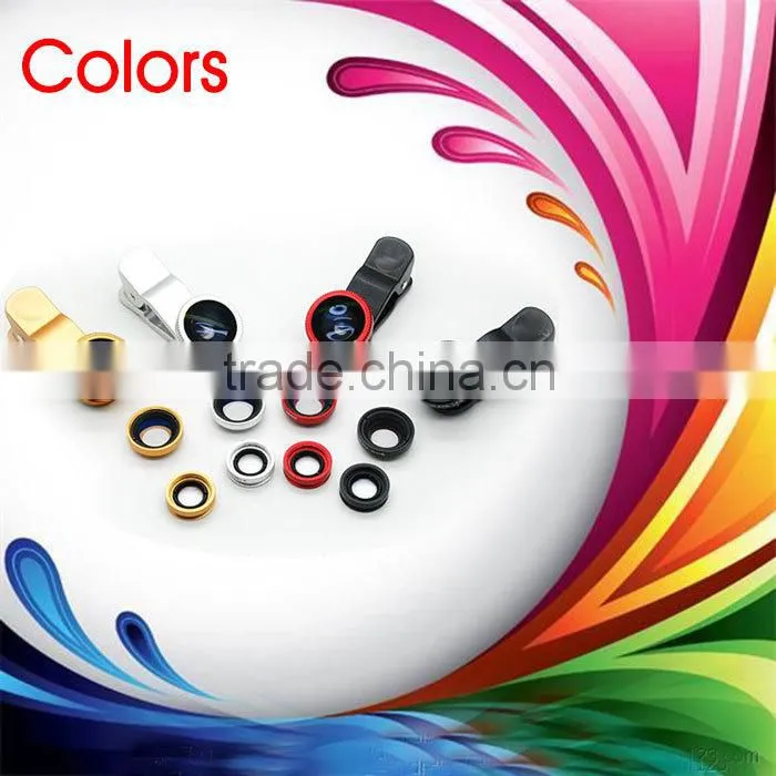 3 in 1 Clip-On 180 Degree Supreme Fisheye + 0.67X Wide Angle+ 10X Macro Lens For iPhone 6