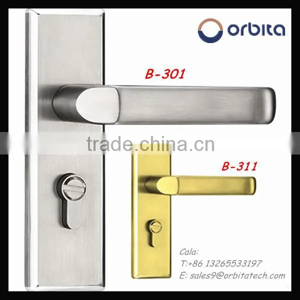 2015 New Product hotel bathroom door lock , stainless steel door lock