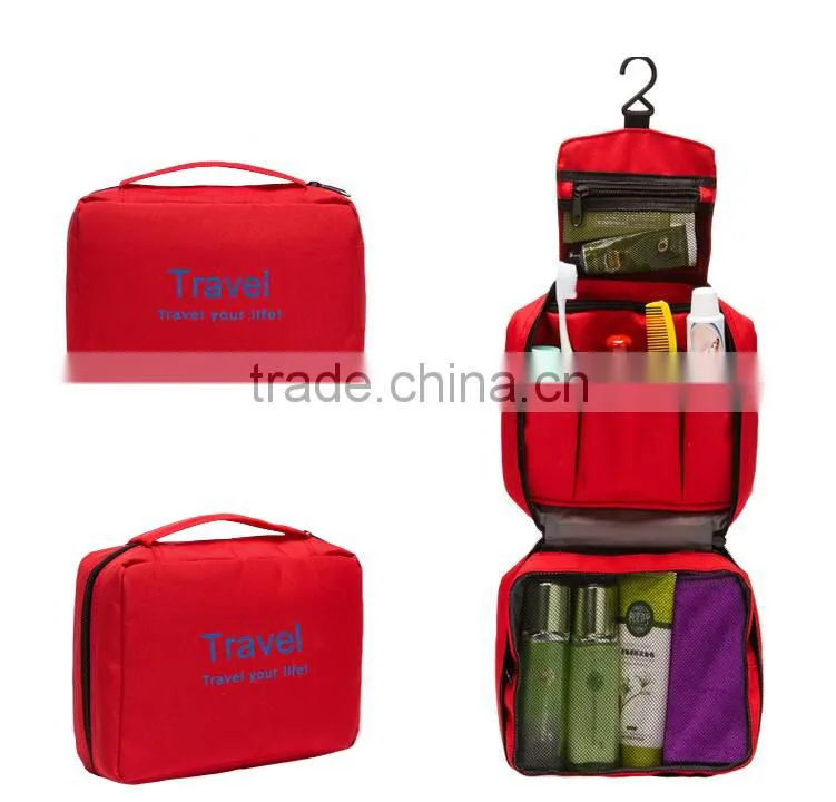 Suitcase Type Large Capacity Travel Bag Hanging Toiletry Bag