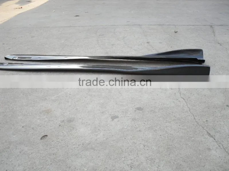 Carbon fiber CS Bottom Line Style Side Skirt Extension For 2004-2007 Impreza WRX STI 8-9th GDA GDB (pair) CF