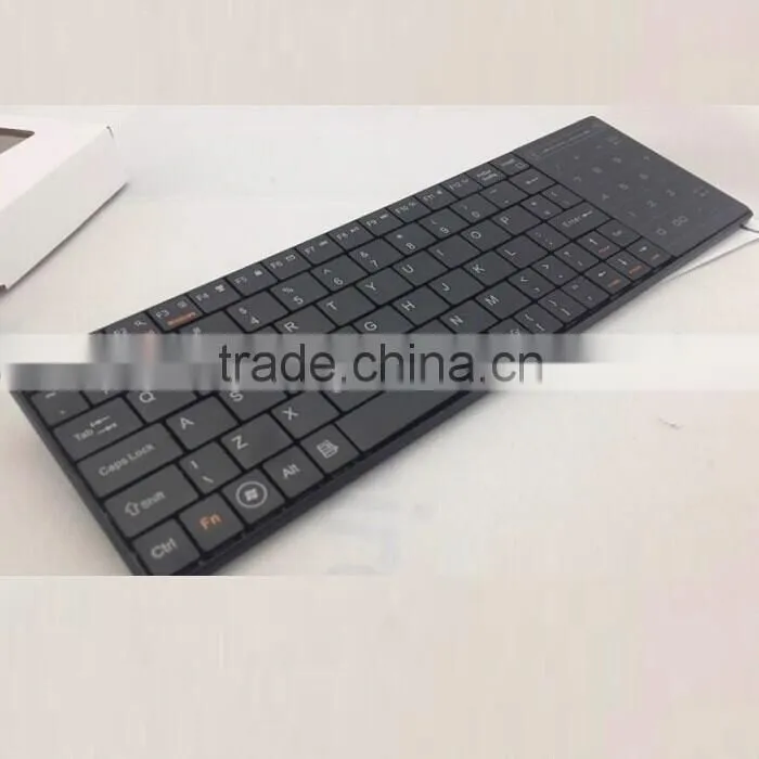 Super-thin BT8 Bluetooth 3.0V Wireless Keyboard with Touchpad for PC Cell Phone iPhone iPad
