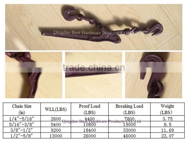 Qingdao rigging forged lever type load binder