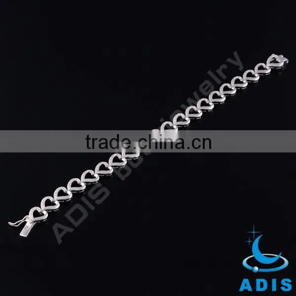 Heart shape stainless steel cheap bracelet