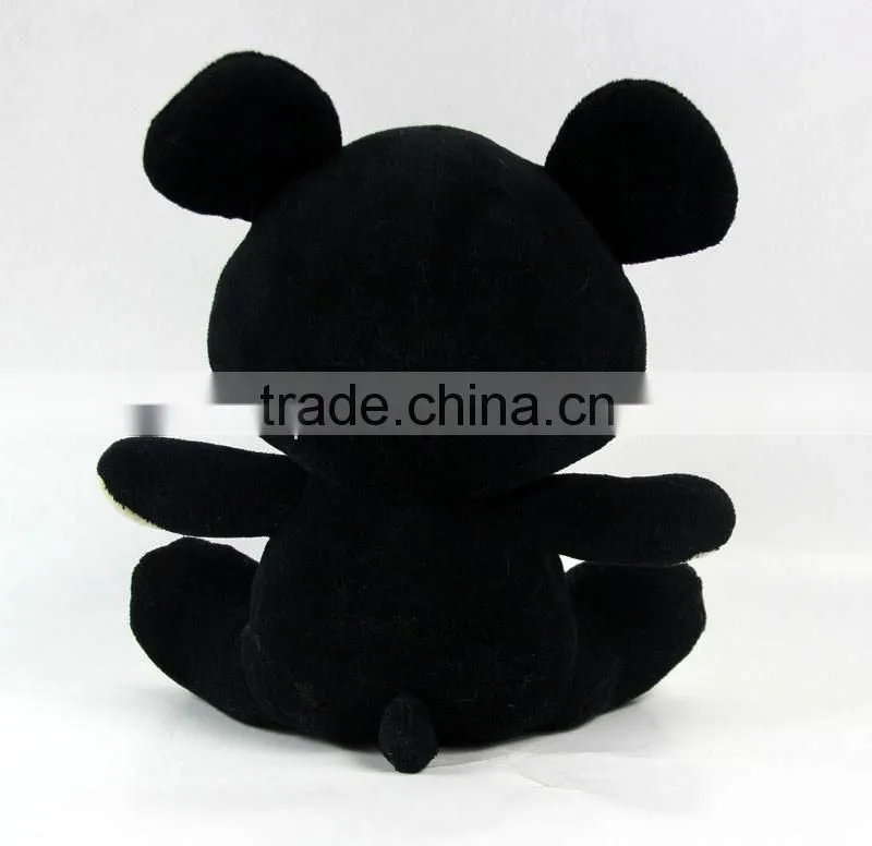 Luckiplus Hot Sale First Class Adorable Black Bear Safe Technology Toy For Kids