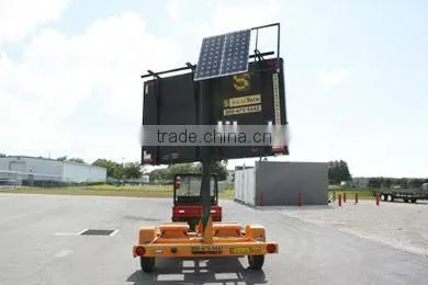Australian standard solar traffic LED trailer signs VMS