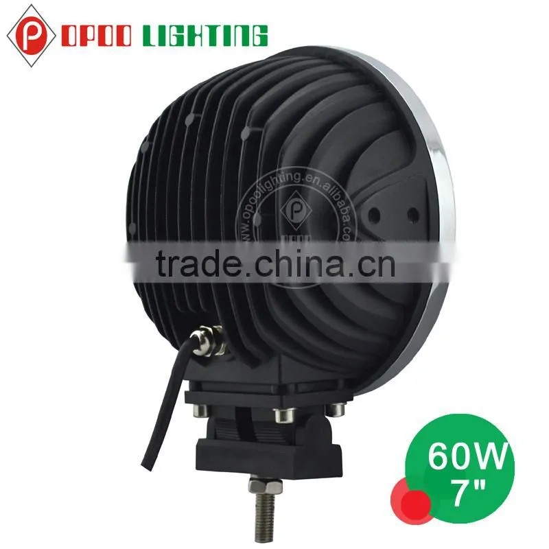 Factory wholesale 12V 7'' 60w work led lights for truck