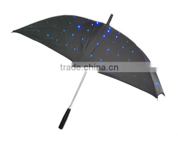 Sell lots of LED flashlight luminous umbrella All over the sky star umbrella single luminous umbrella