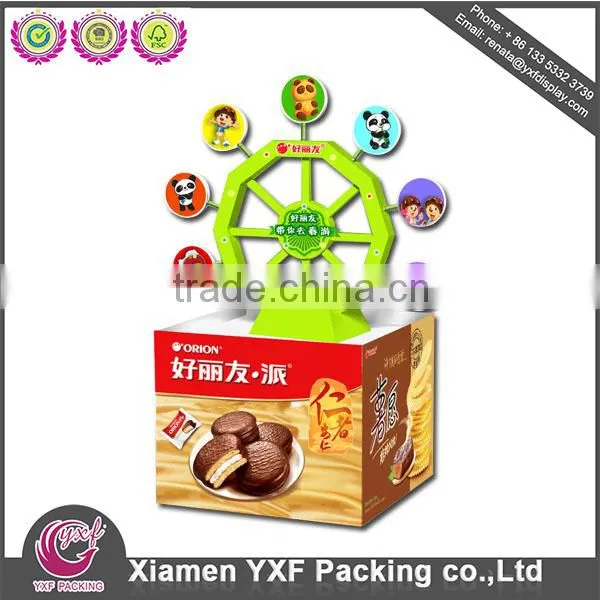 Custom Advertising Cardboard Floor Display Stand Unit