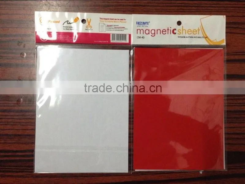 pp colorful magnet sheet/magnetic label /magnetic tag , can be write on and wipe off