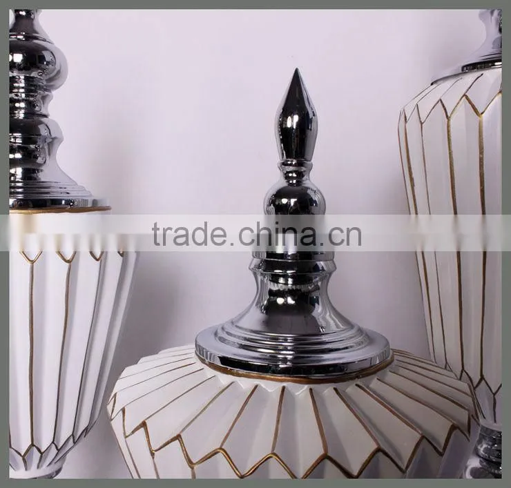 MPA-BER0001WT wedding gift resin art vase style decoration
