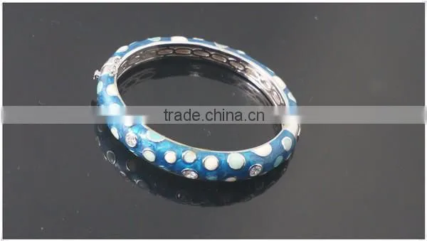 Fashionable Hot Selling Evil Eye Rhinestone Hand Alloy Women's Metal Bangle
