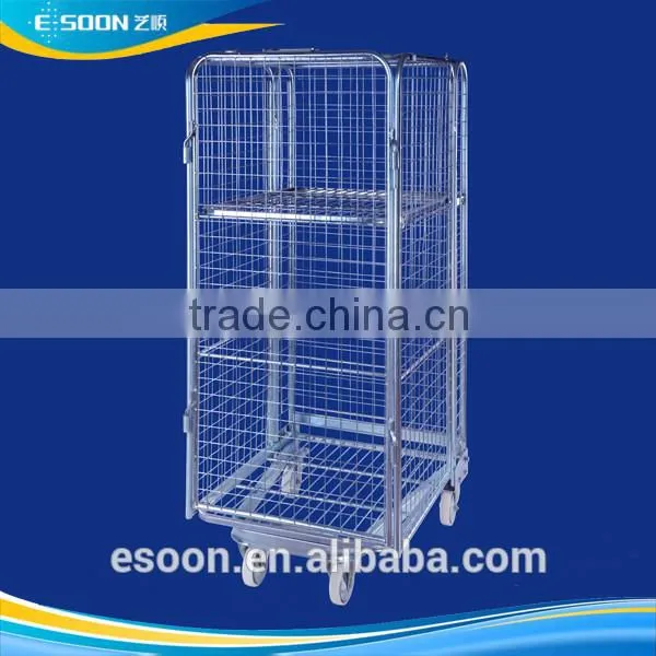Welded base supplier double stack cage for storage & move