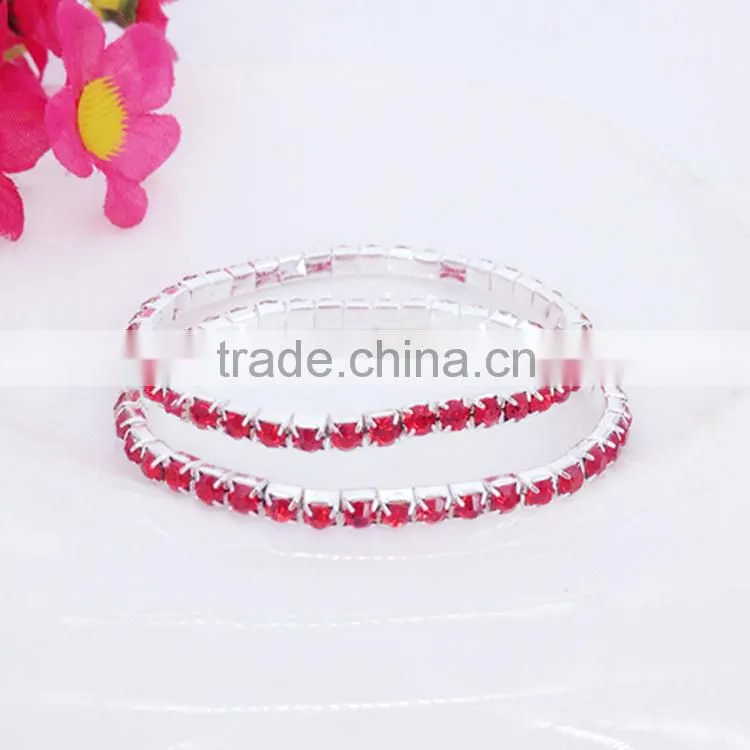 ss>>>2015 hot sale children cute bracelets multicolor crystal tennis bracelets