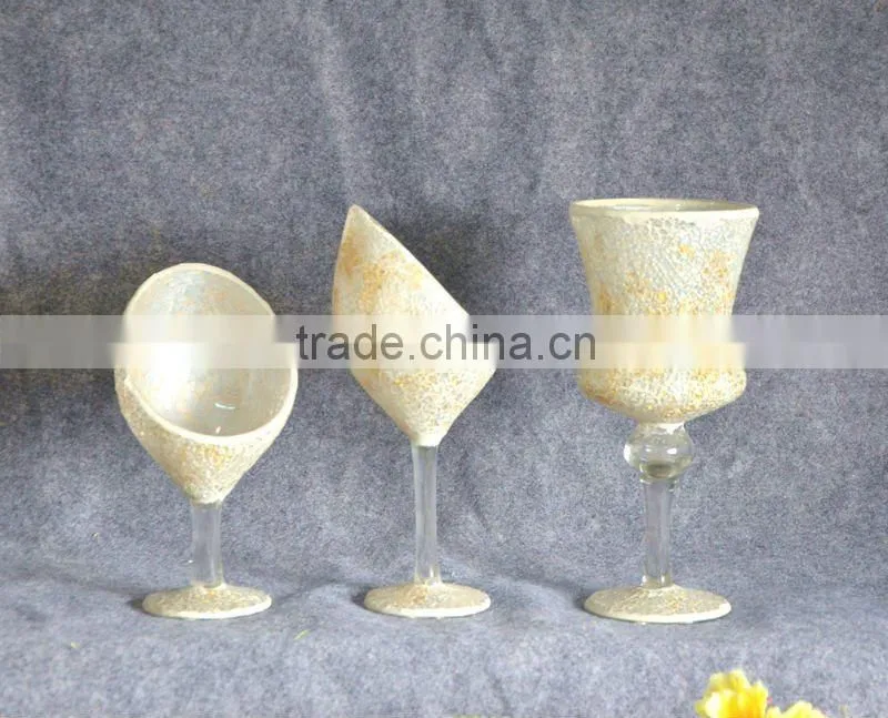 modern glass mosaic vase