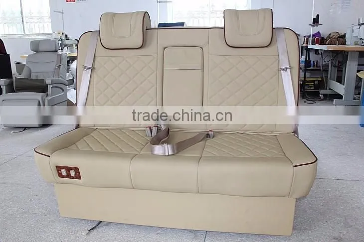 Rear 3 seater sofa parts with recliner for motor homes MPV