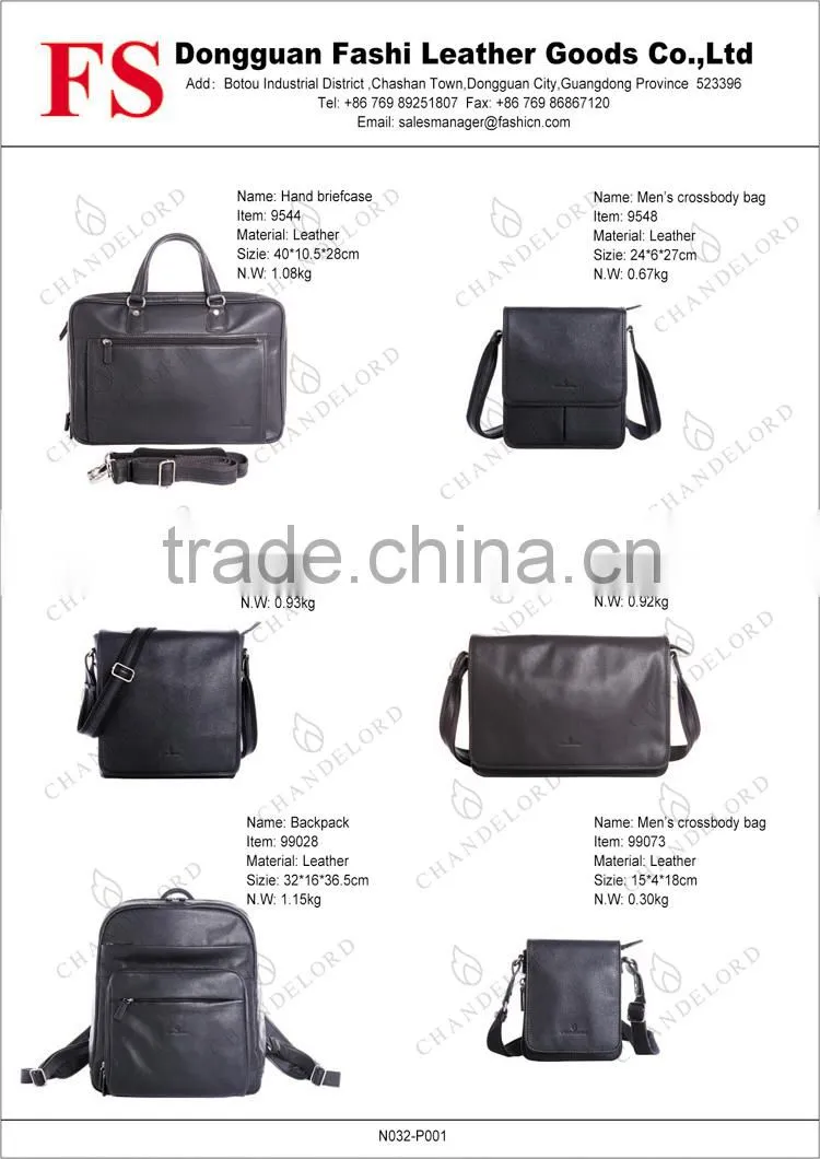Nice design perfect genuine leather travel bag