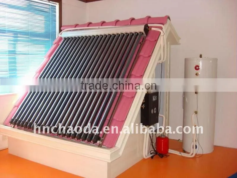 separated heat pipe pressure solar water heater