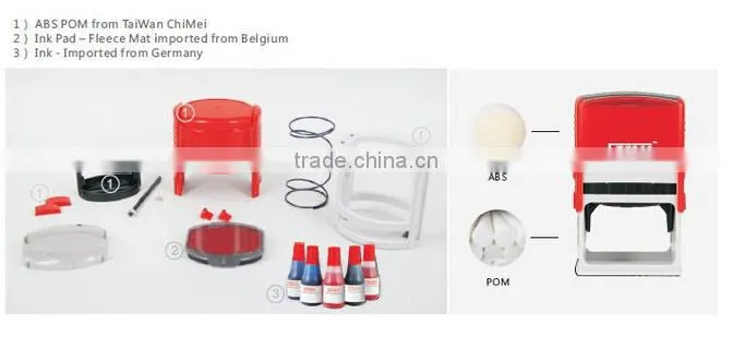 Free Sample Oval automatic date self inking stamp O3045