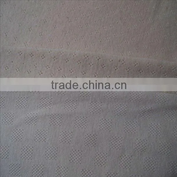 pointelle cotton tube knit fabric