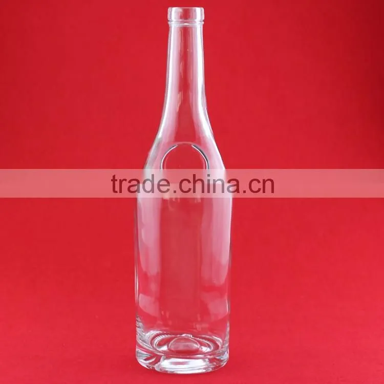 Good quality printing flower bottles fancy wildesd turkeyleg bottles 700ml empty liqueur bottles