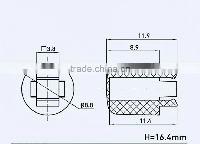 SC226 Push button switch cap