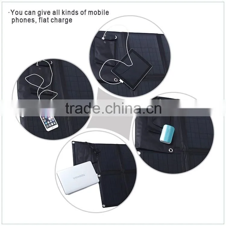 folding portable 60w sunpower solar panels with controller