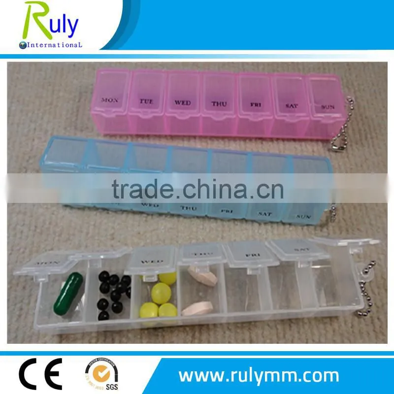Promotional Colorful High Quality 36 Compartment Pill Box
