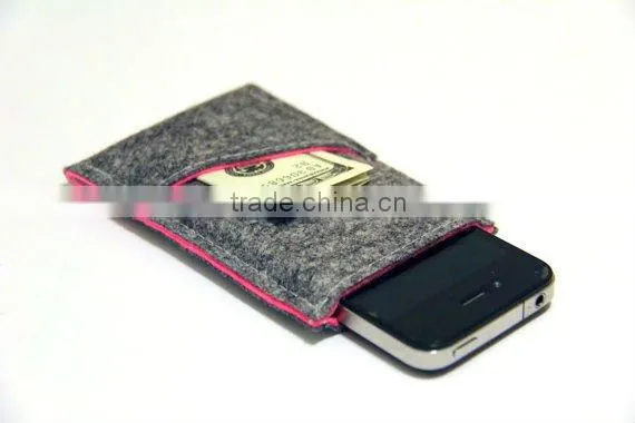 Designer felt pouch for apple iphone4/4s/5
