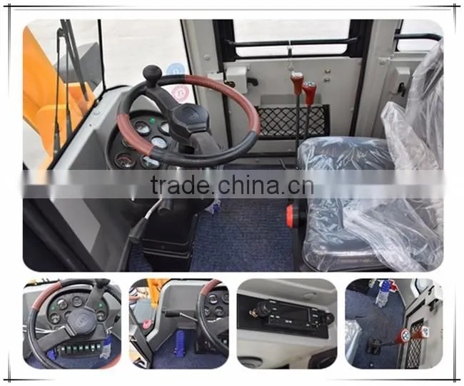 Multi-function Mini Radlader 1800kg Wheel Loader With Hydraulic System