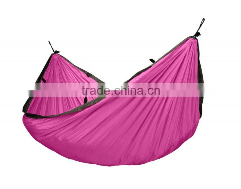 Ultra Light Parachute Silk and Travel Nylon Folding Covered Hammock