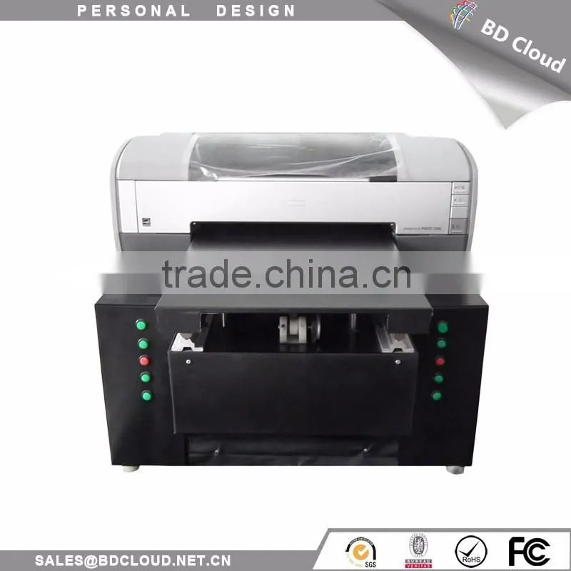 Digital inkject multifunction glass ceramic acrylic pvc flatbed printing machine / uv flatbed printer