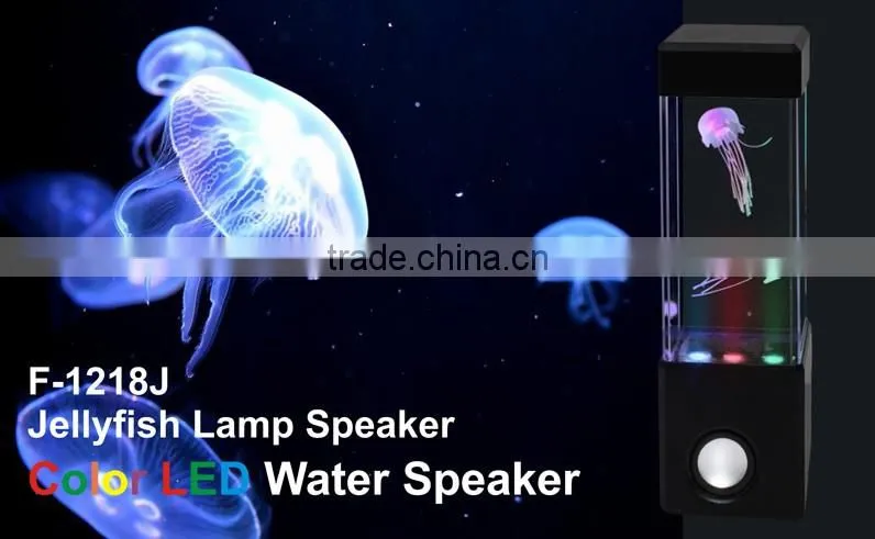 USB Input Mini Portable Speaker with Water dancing speaker,Jellyfish Lamp (F-1218J)