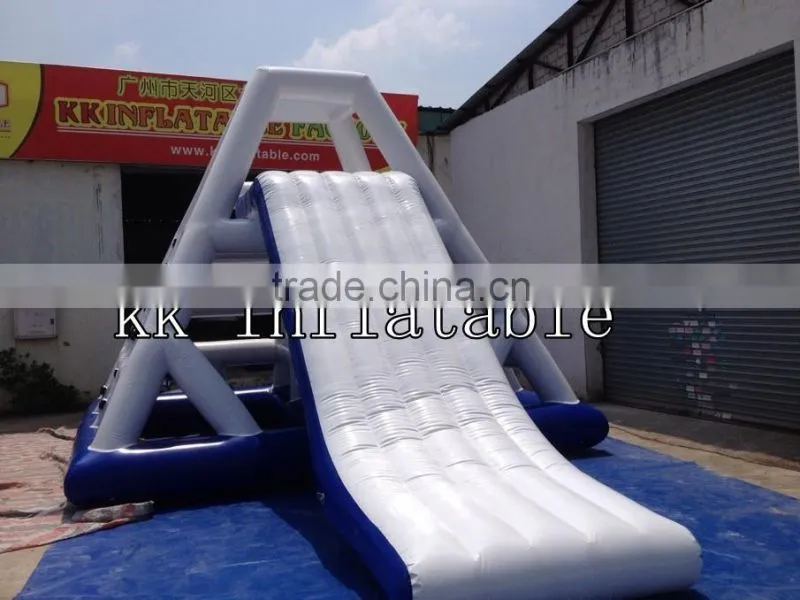 Giant Inflatable Triangle Water Slide For Sea or Lake