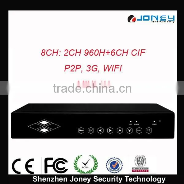 8CH Wifi BNC Input Mini DVR Realtime Display with HDMI Output