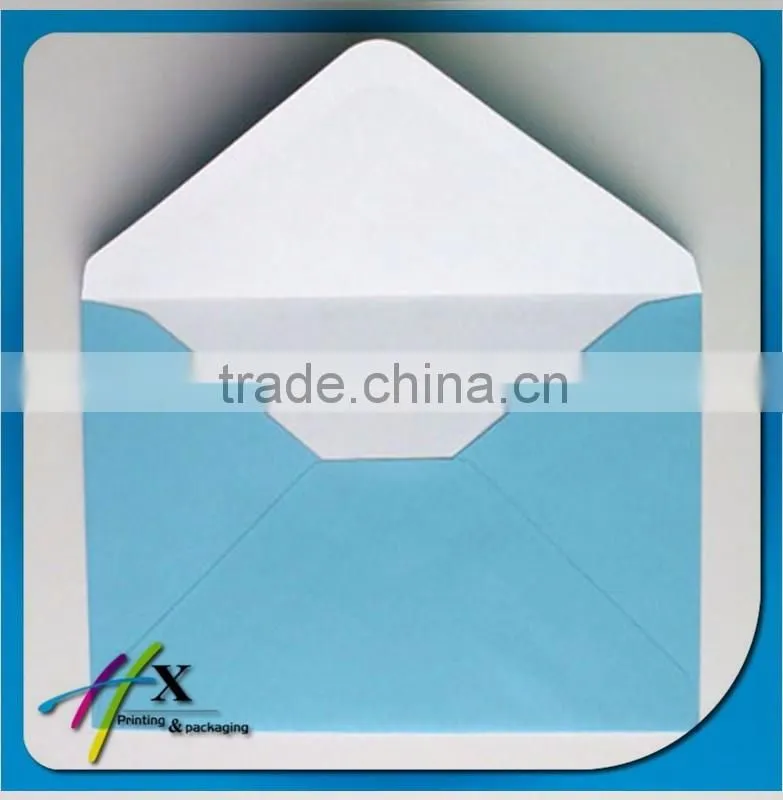 double colored thin paper packaging envelope small card pckaging guangzhou manufacturer