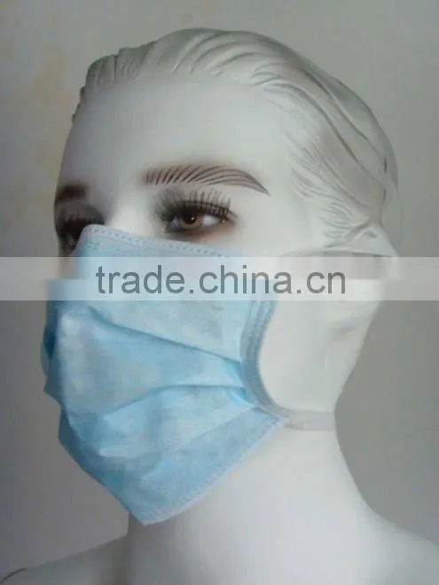 Non-woven disposable dust 3 ply surgical face mask