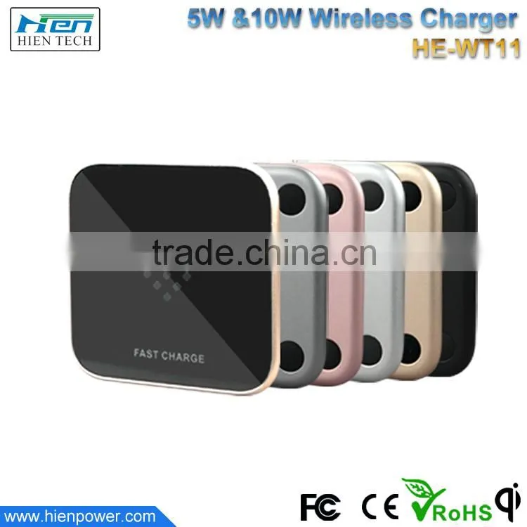 China Manufacturer Mini Wireless Charging Pad Qi Wireless Fast Charger for Samsung galaxy s7,note7