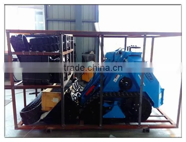 high efficiency stone bucket loader MS500 mini crawler loader