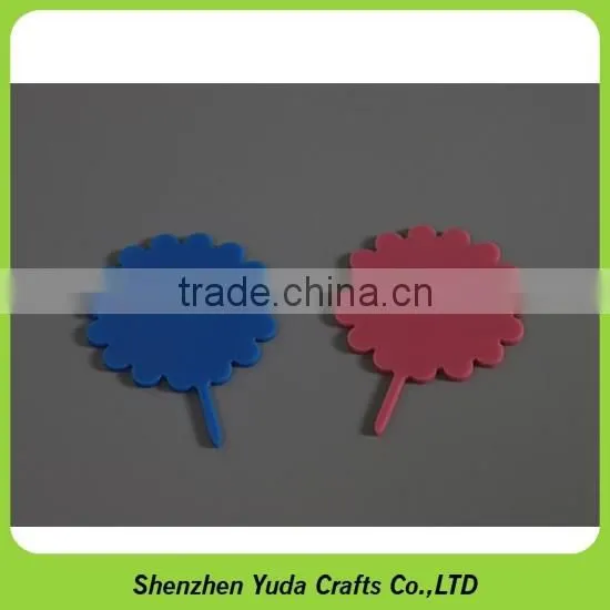 We do all kinds of plexiglass cupcake topper display mini cake toppers for special date